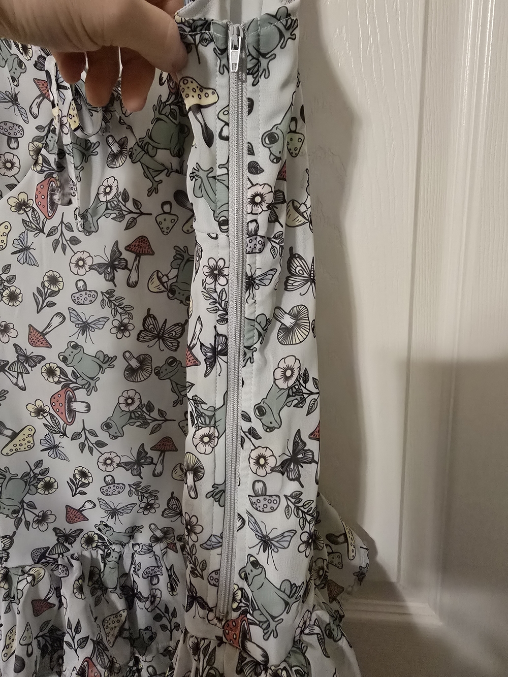 Sweet Society Mushroom Frog Tiered Mini Dress - Picture 4 of 7